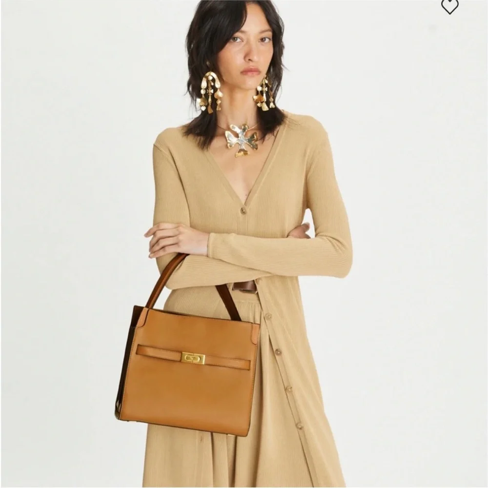 Tory Burch Lee Radziwill Tiramisu Small Satchel - Gently Used a Few Times - Picture 15 of 16